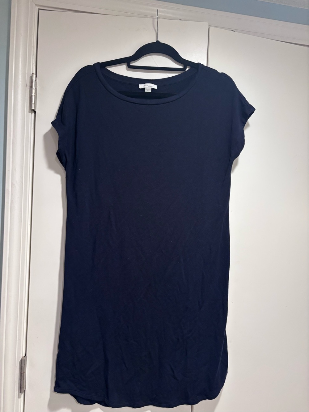 Daily Ritual Navy Short Sleeve T-shirt Dress